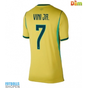 Billiga Brasilien Vinicius Junior #7 Hemmatröja Dam VM 2026 Kortärmad